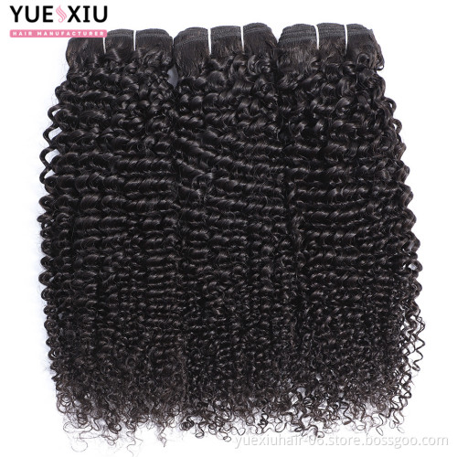 Afro Kinky Curly Human Hair Weave Chinese Virgin Hair